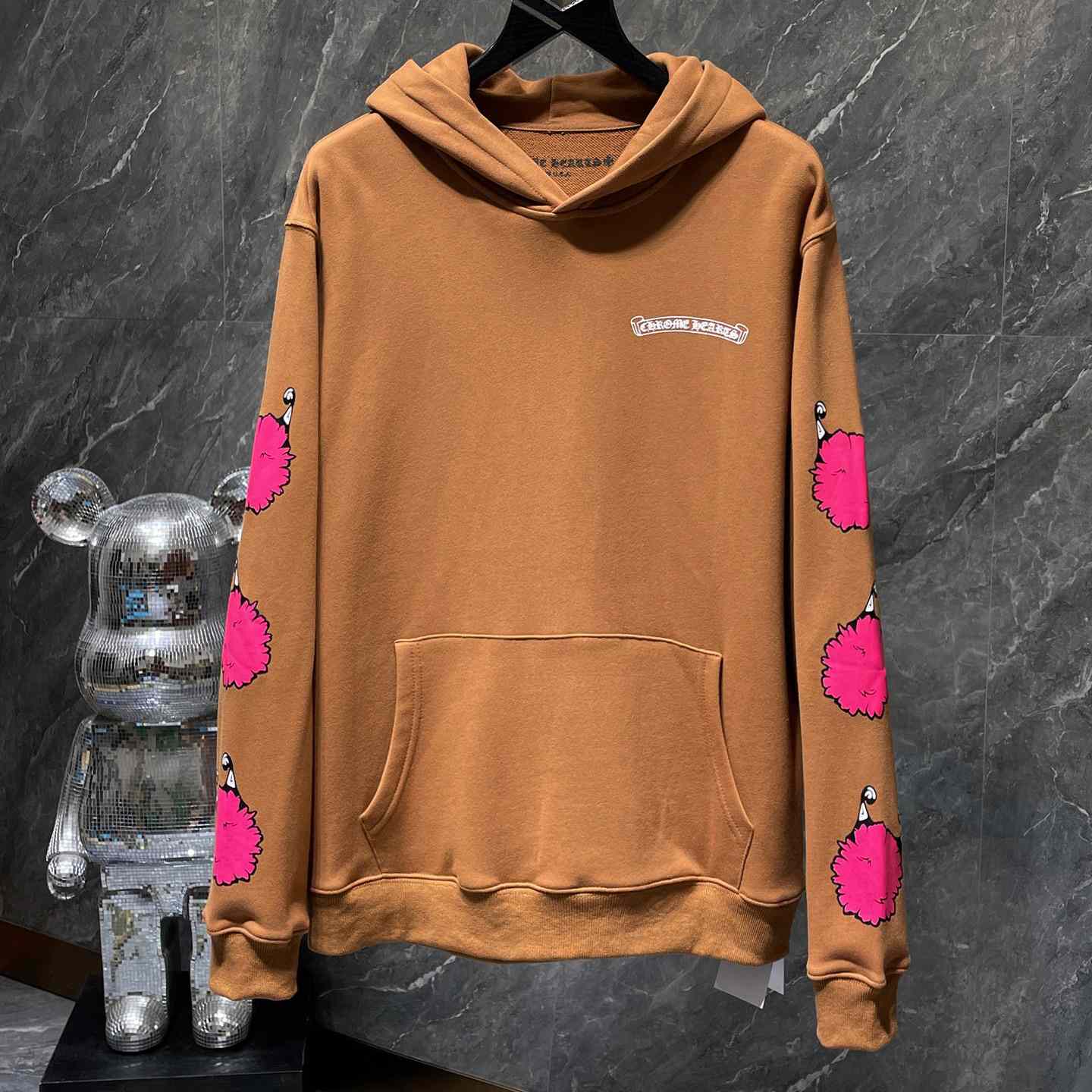 Chrome Hearts x Matty Boy Brown & Pink 'Structure' Hoodie - everydesigner