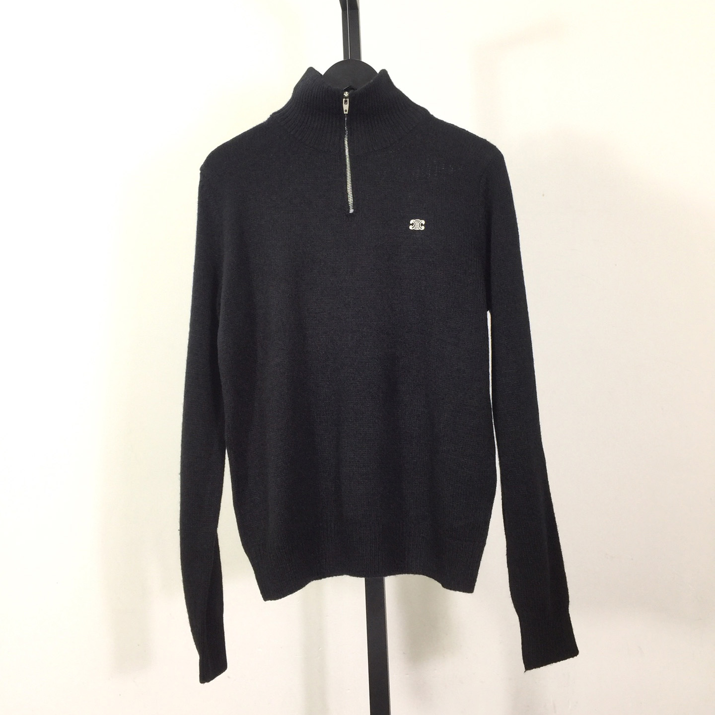 Celine Triomphe Trucker Sweater In Wool And Cashmere - everydesigner