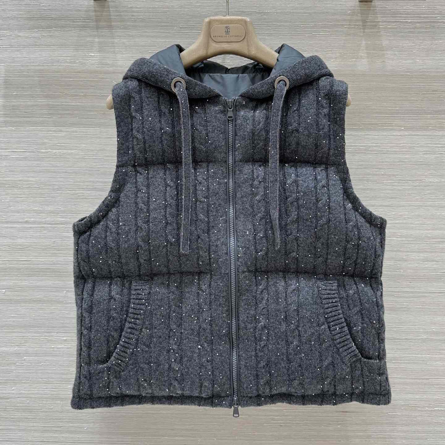 Brunello Cucinelli Knit Down Vest - everydesigner