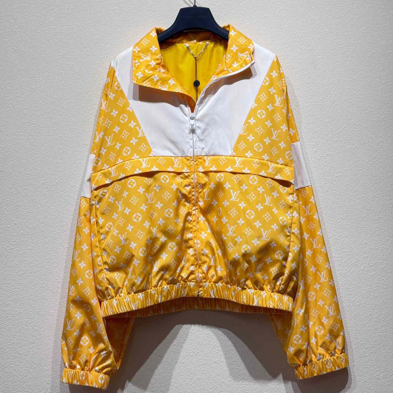 Louis Vuitton Monogram Printed Technical Track Top   - everydesigner