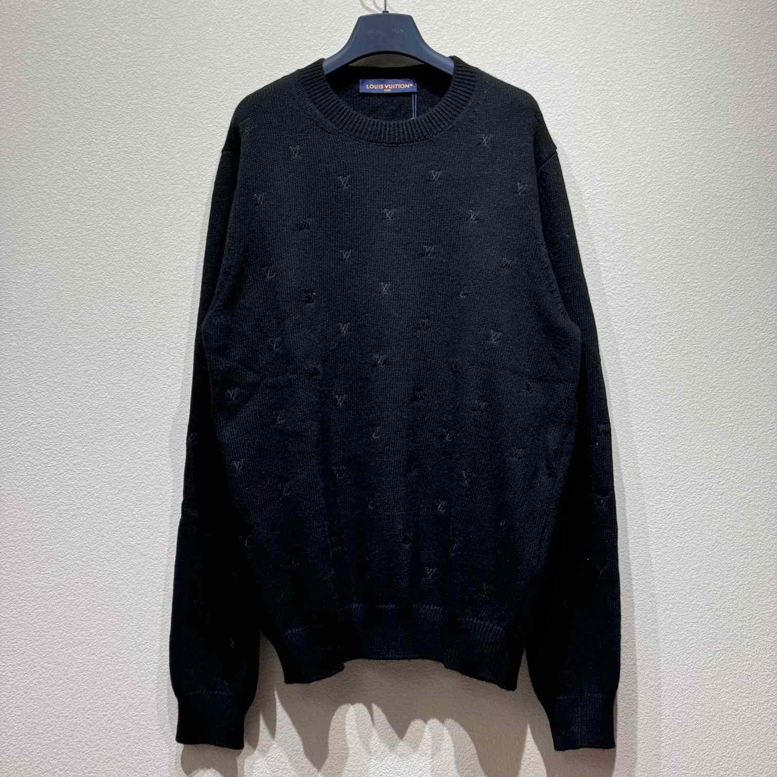 Louis Vuitton Embroidered Signature Merino Crewneck   1AFIXH - everydesigner