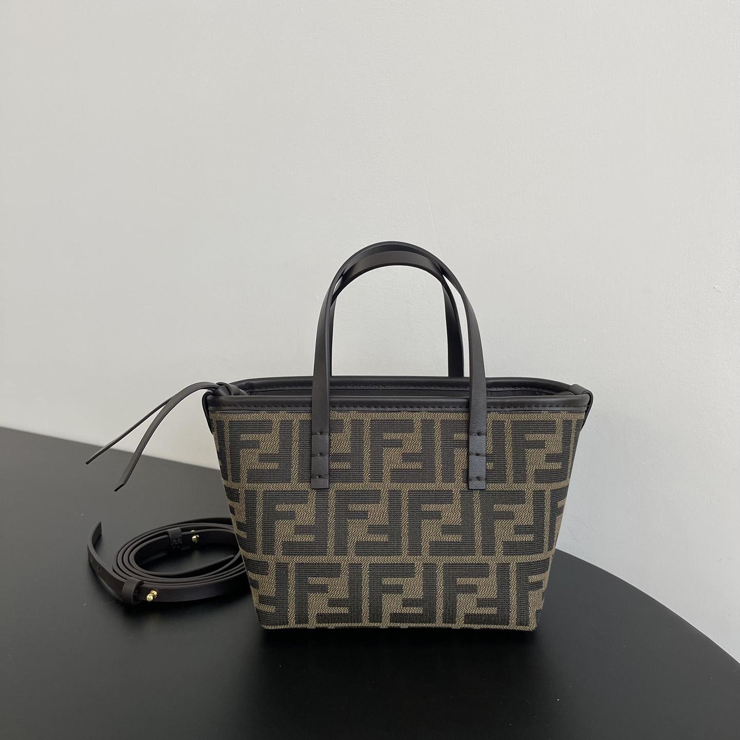 Fendi Mini Roll Brown FF Jacquard Mini Bag - everydesigner