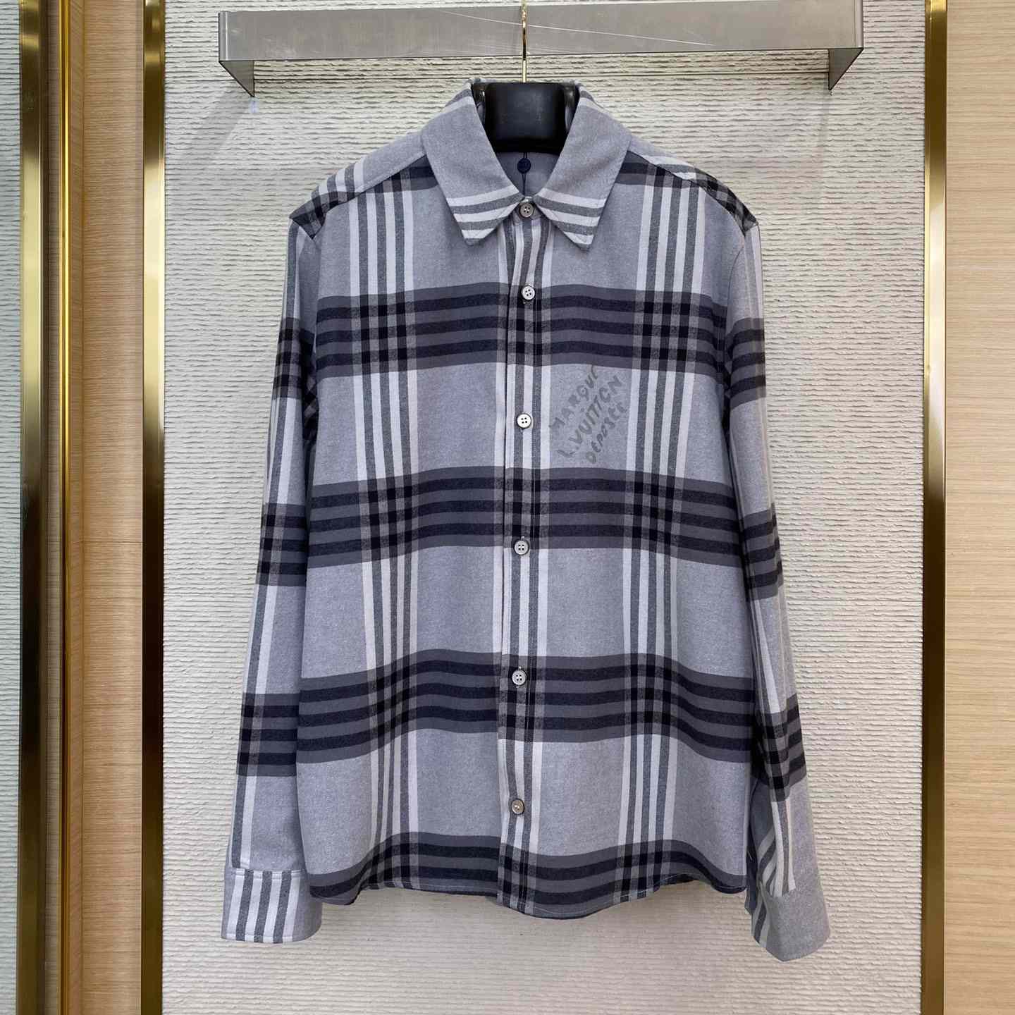 Louis Vuitton Long-Sleeved Cotton Flannel Shirt   1AFXSW - everydesigner