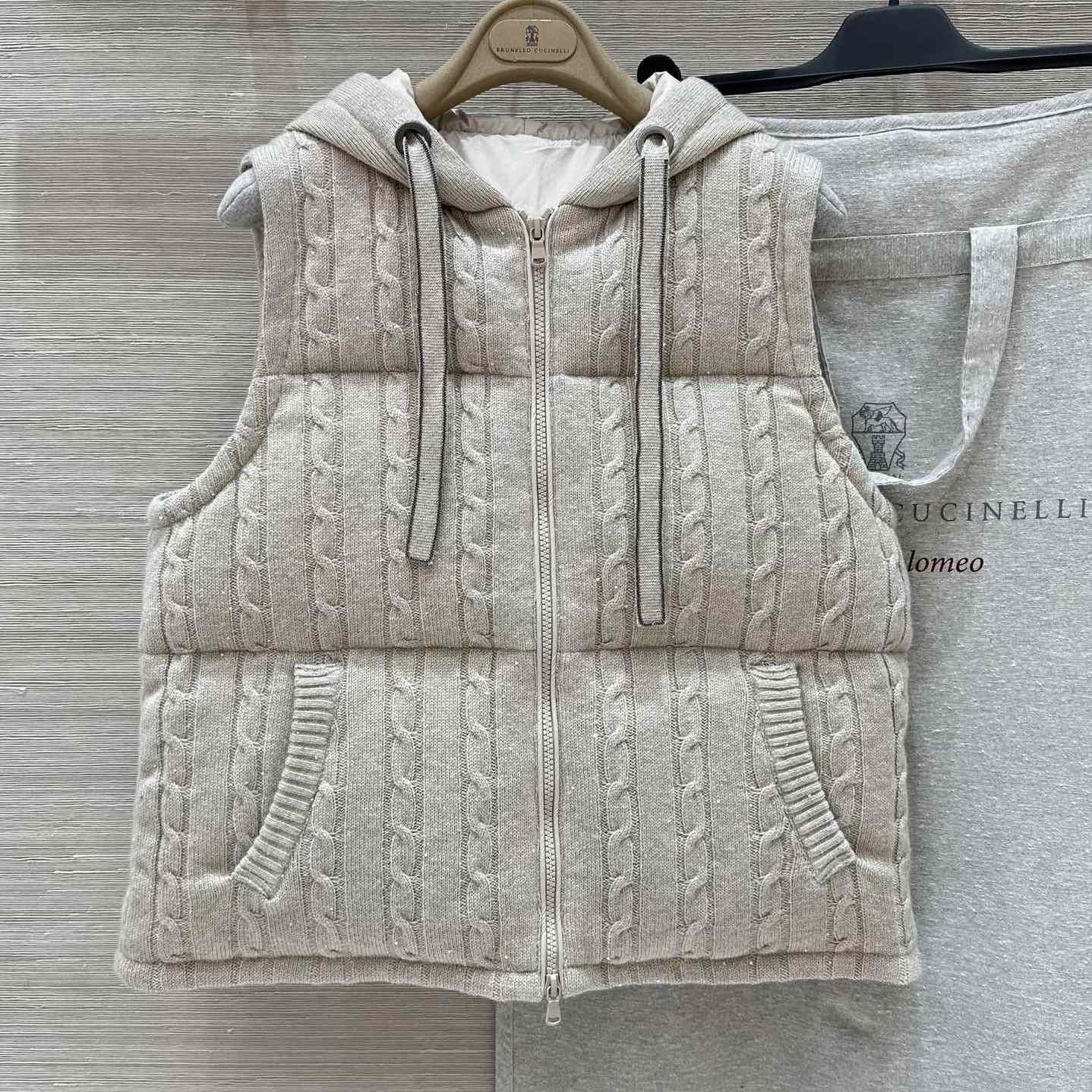 Brunello Cucinelli Knit Down Vest - everydesigner