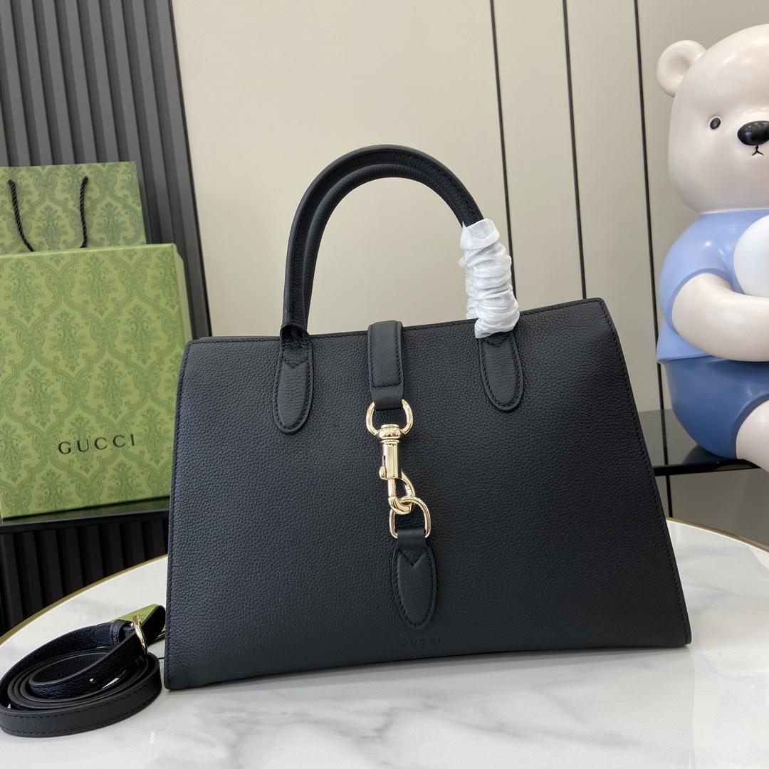 Gucci Medium Tote Bag With Hook Closure - everydesigner