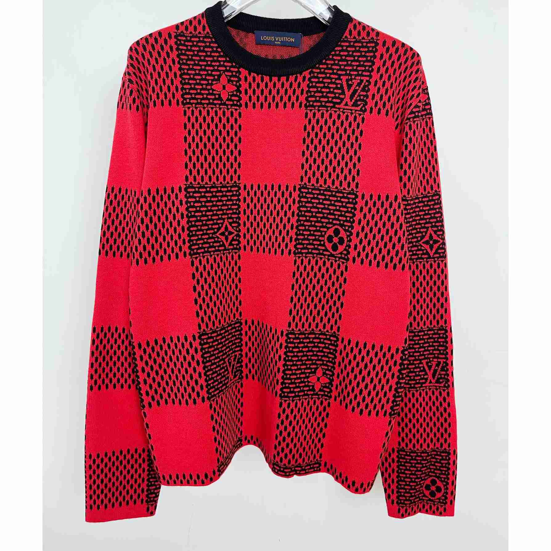 Louis Vuitton Damier Wool Crewneck   1AFXKJ - everydesigner