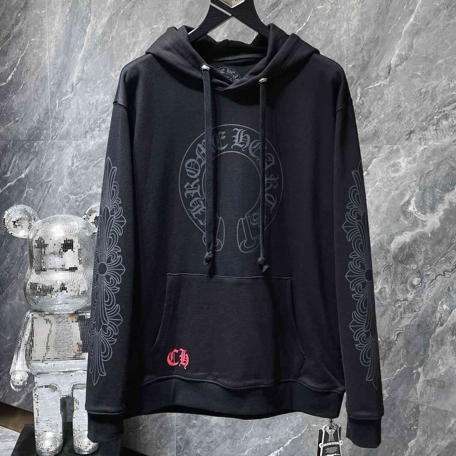 Chrome Hearts Chomper Black Hoodie - everydesigner