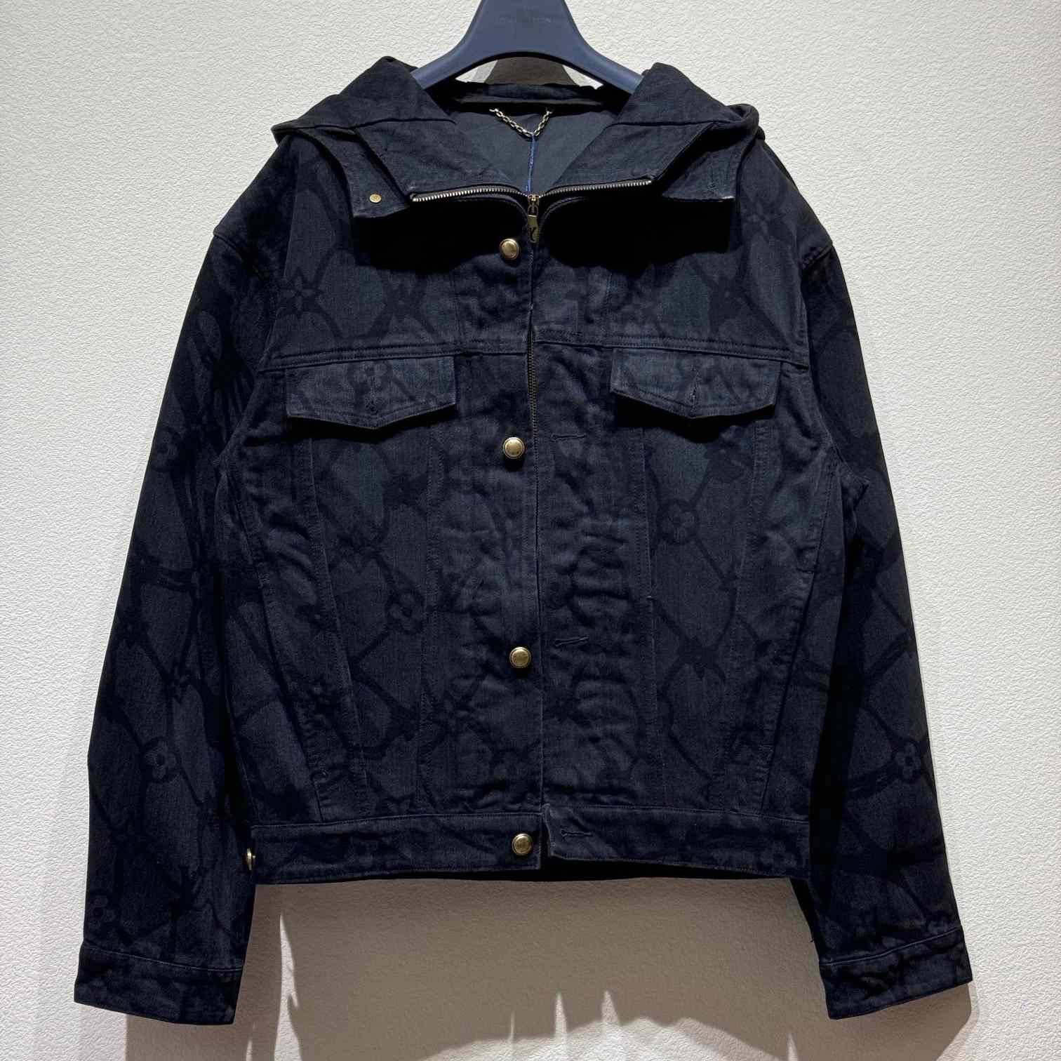 Louis Vuitton Monogram Denim Hooded Blouson   1AFQBQ - everydesigner