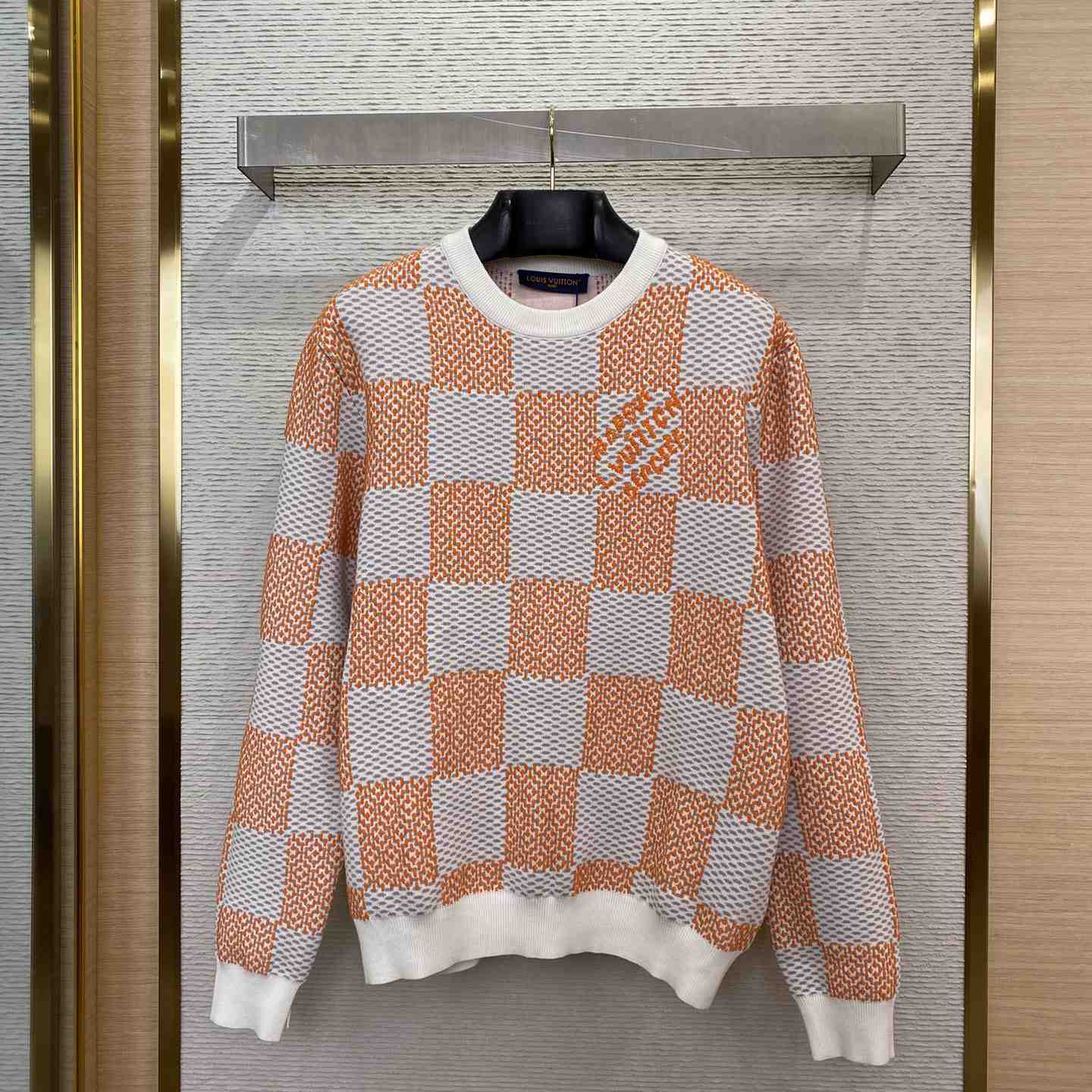 Louis Vuitton Damier Jacquard Cotton Pullover - everydesigner