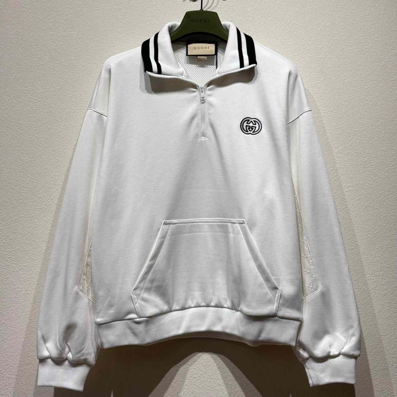 Gucci Technical Jersey Half Zip Jacket - everydesigner