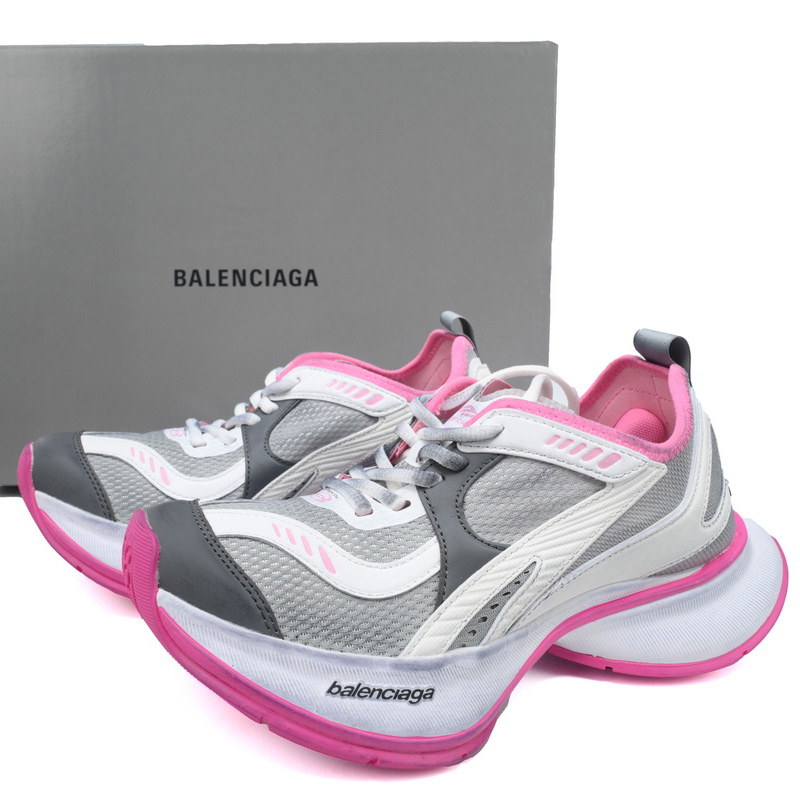 Balenciaga Circuit Sneaker In Grey, White And Pink - everydesigner