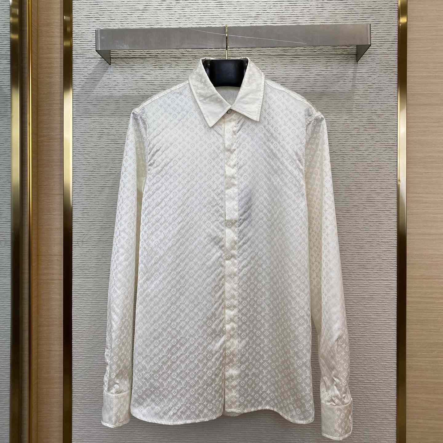 Louis Vuitton Monogram Long-Sleeved Silk Shirt - everydesigner