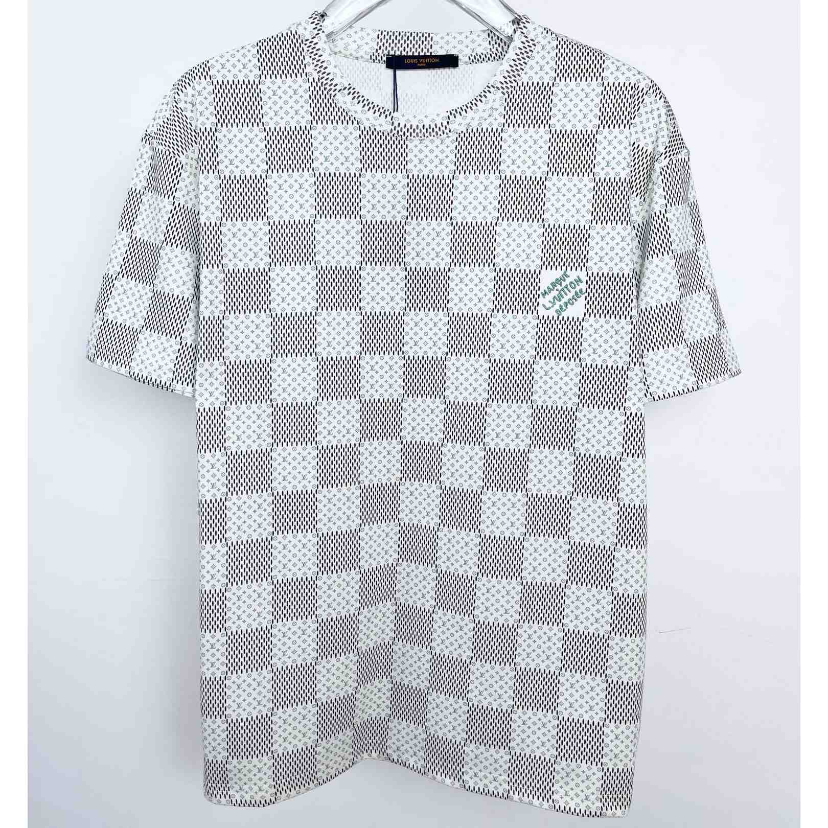 Louis Vuitton Printed Short-Sleeved Cotton T-Shirt - everydesigner