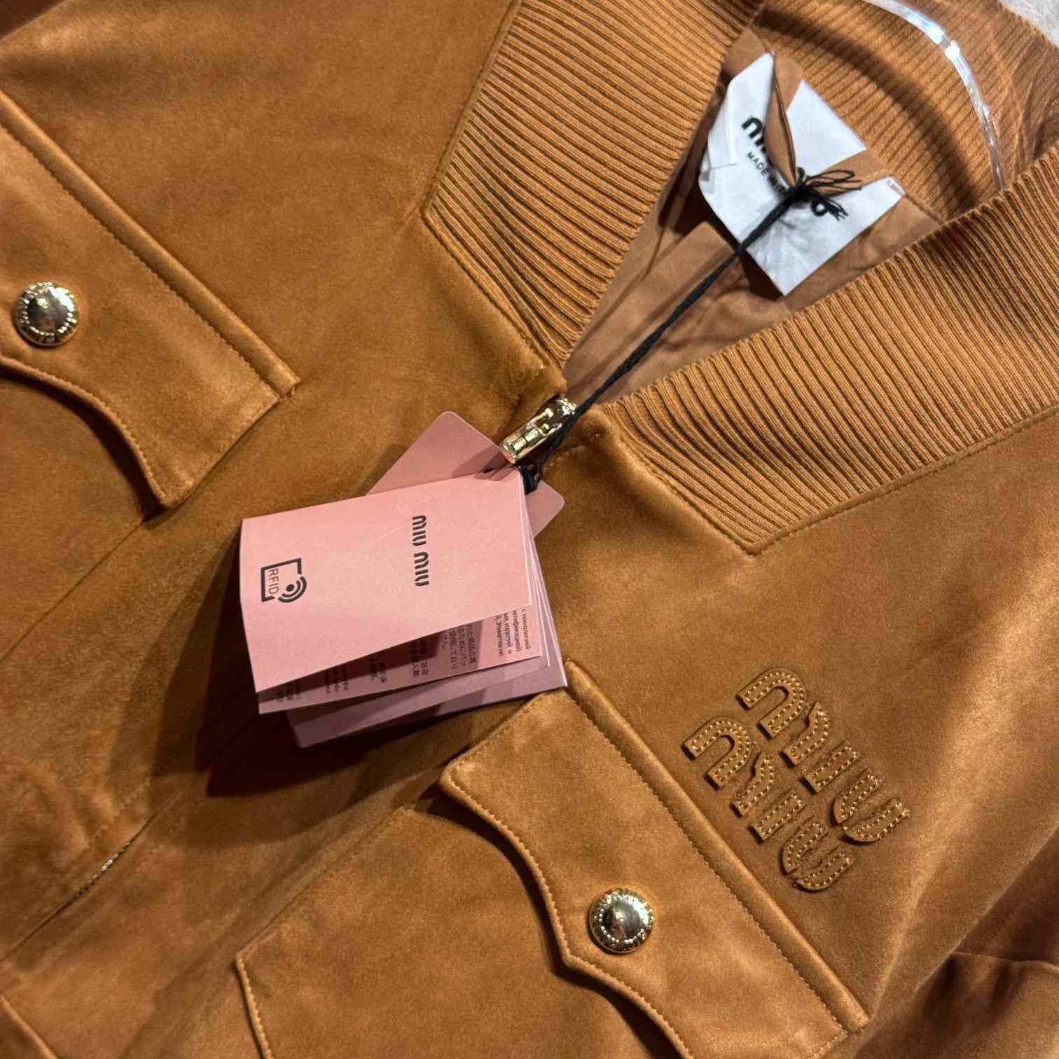 Miu Miu Suede Nappa Leather Jacket - everydesigner