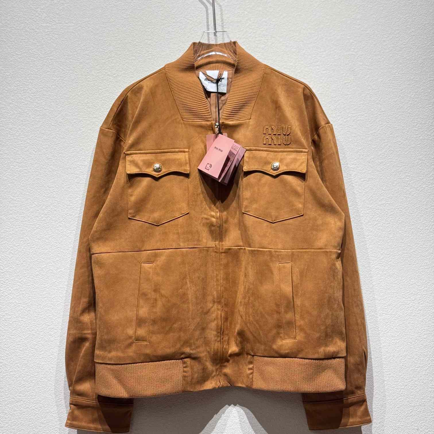 Miu Miu Suede Nappa Leather Jacket - everydesigner