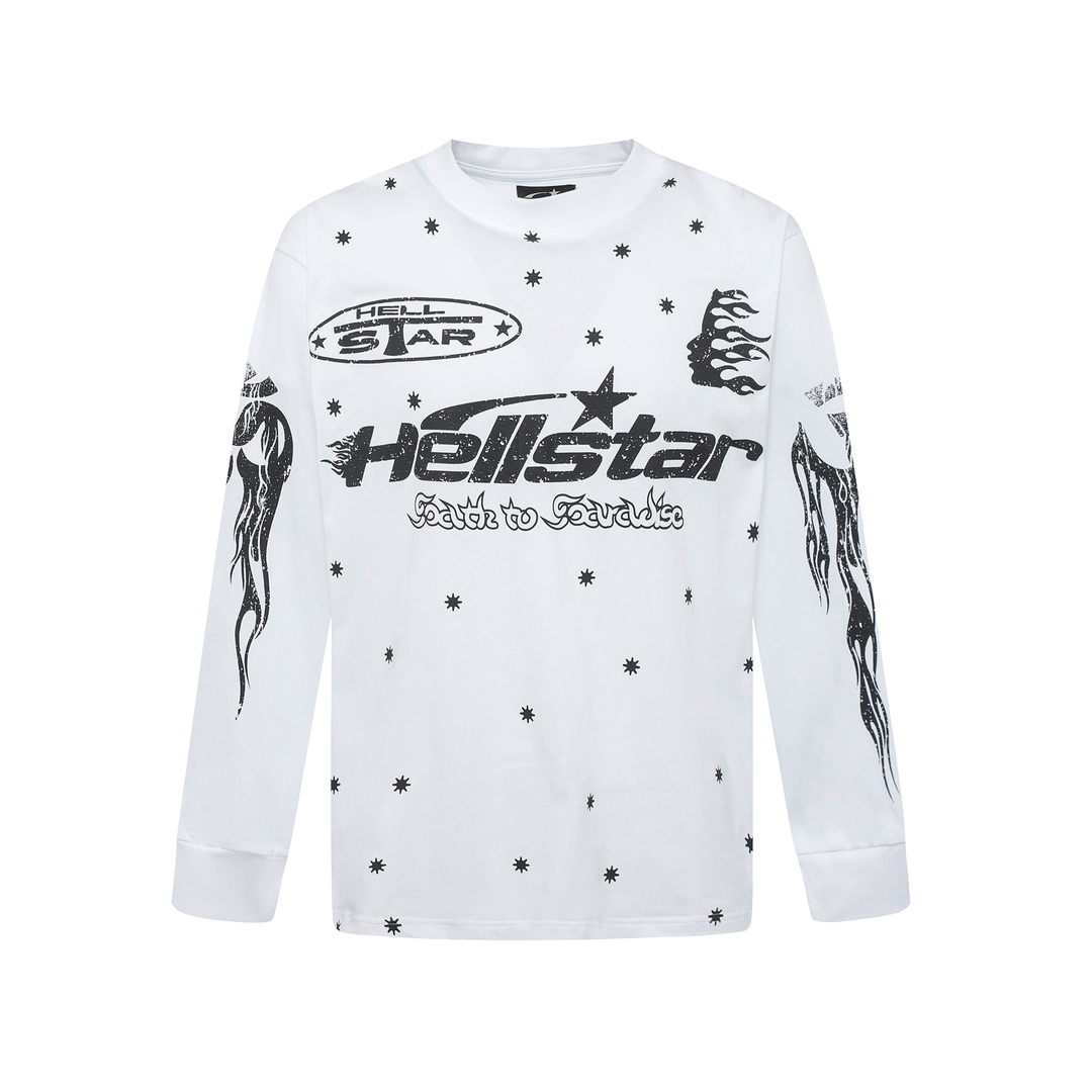 Hellstar Meteor Flame Limited Edition Long Sleeve T-Shirt - everydesigner