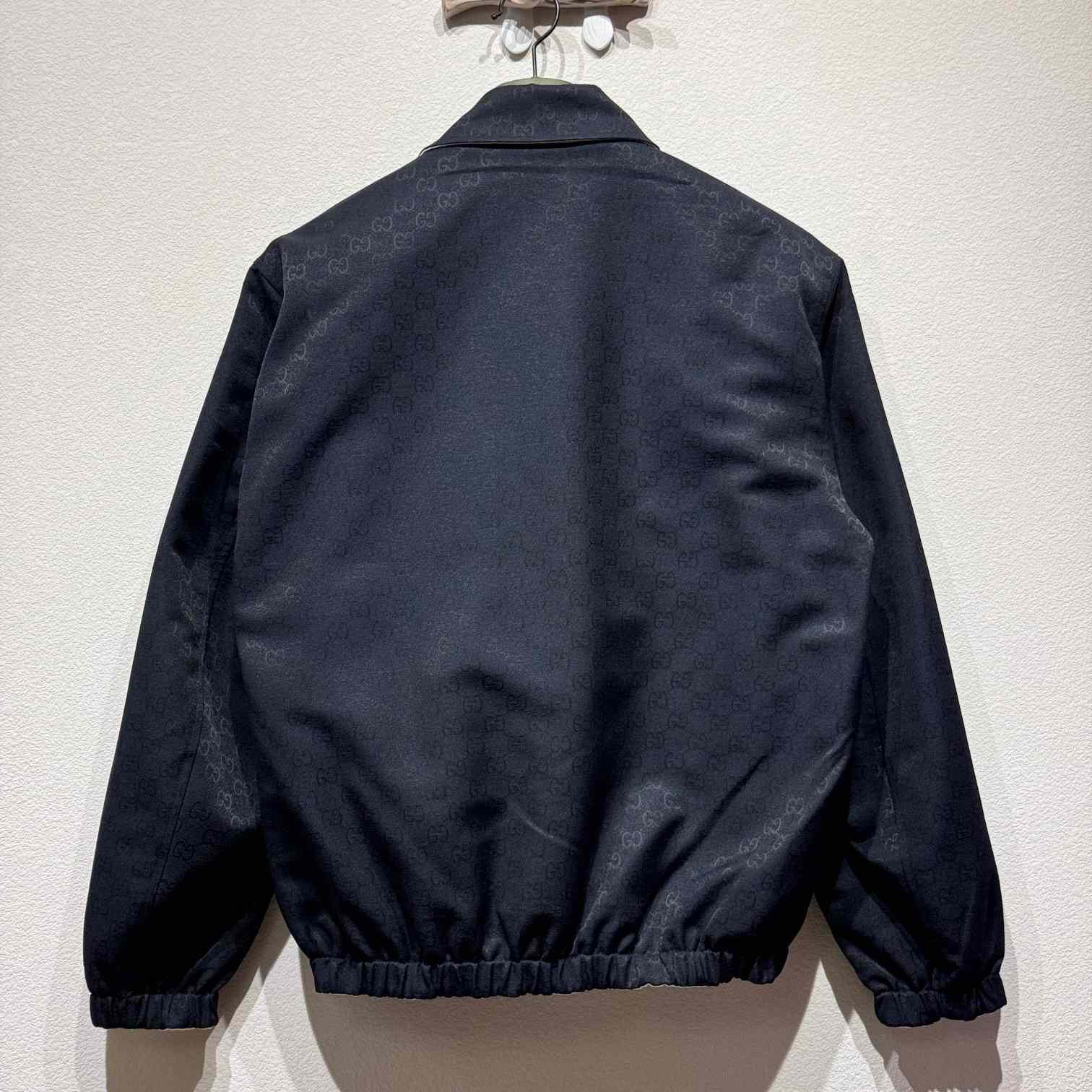 Gucci Denim Jacket With GG Embossed Detail  - everydesigner