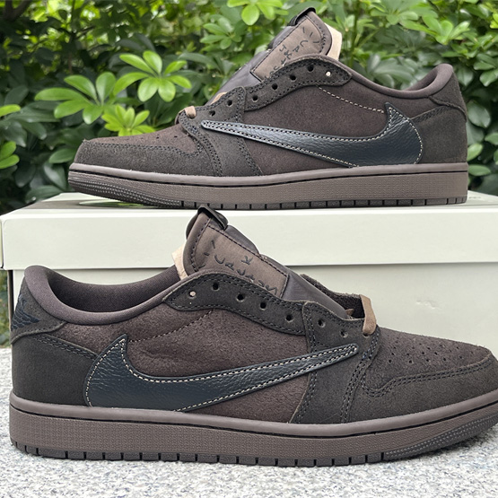 Travis Scott x Jordan Air Jordan 1 Low OG “Velvet Brown” Sneaker     DM7866-202 - everydesigner