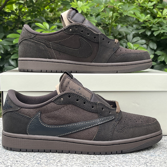 Travis Scott x Jordan Air Jordan 1 Low OG “Velvet Brown” Sneaker     DM7866-202 - everydesigner