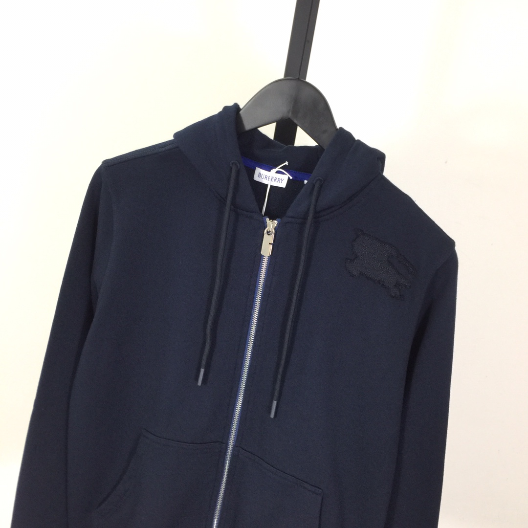 Burberry Ekd Zip-Up Hoodie - everydesigner