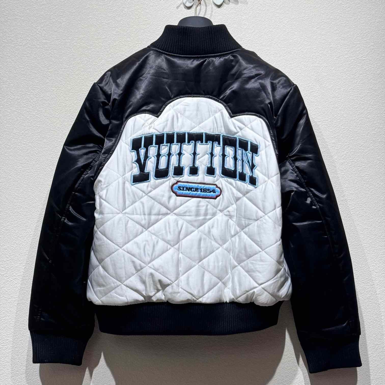 Louis Vuitton Bicolor Satin Bomber Jacket  1AFWK6 - everydesigner