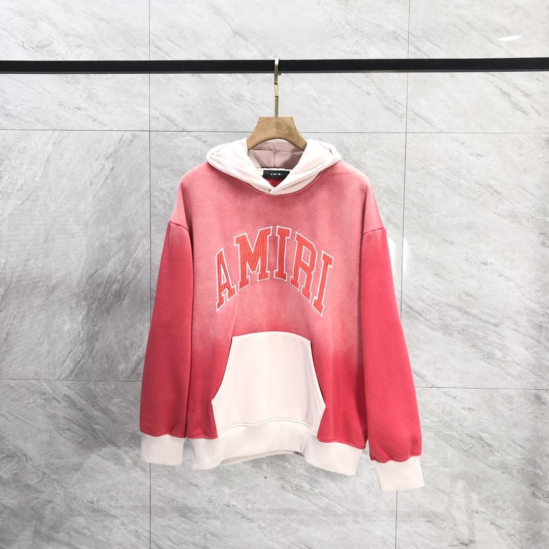 Amiri  Red 'Amiri' Vintage Oversized Hoodie - everydesigner