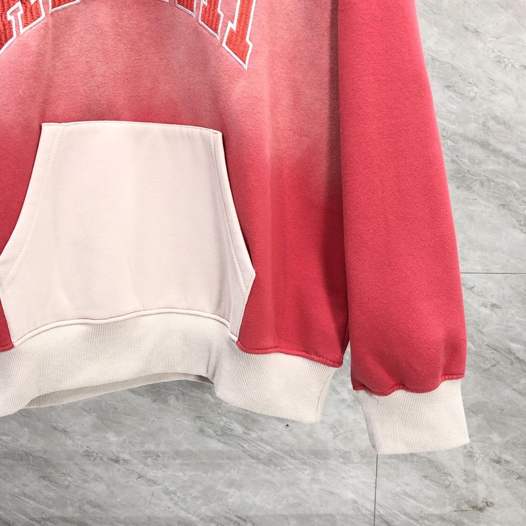 Amiri  Red 'Amiri' Vintage Oversized Hoodie - everydesigner