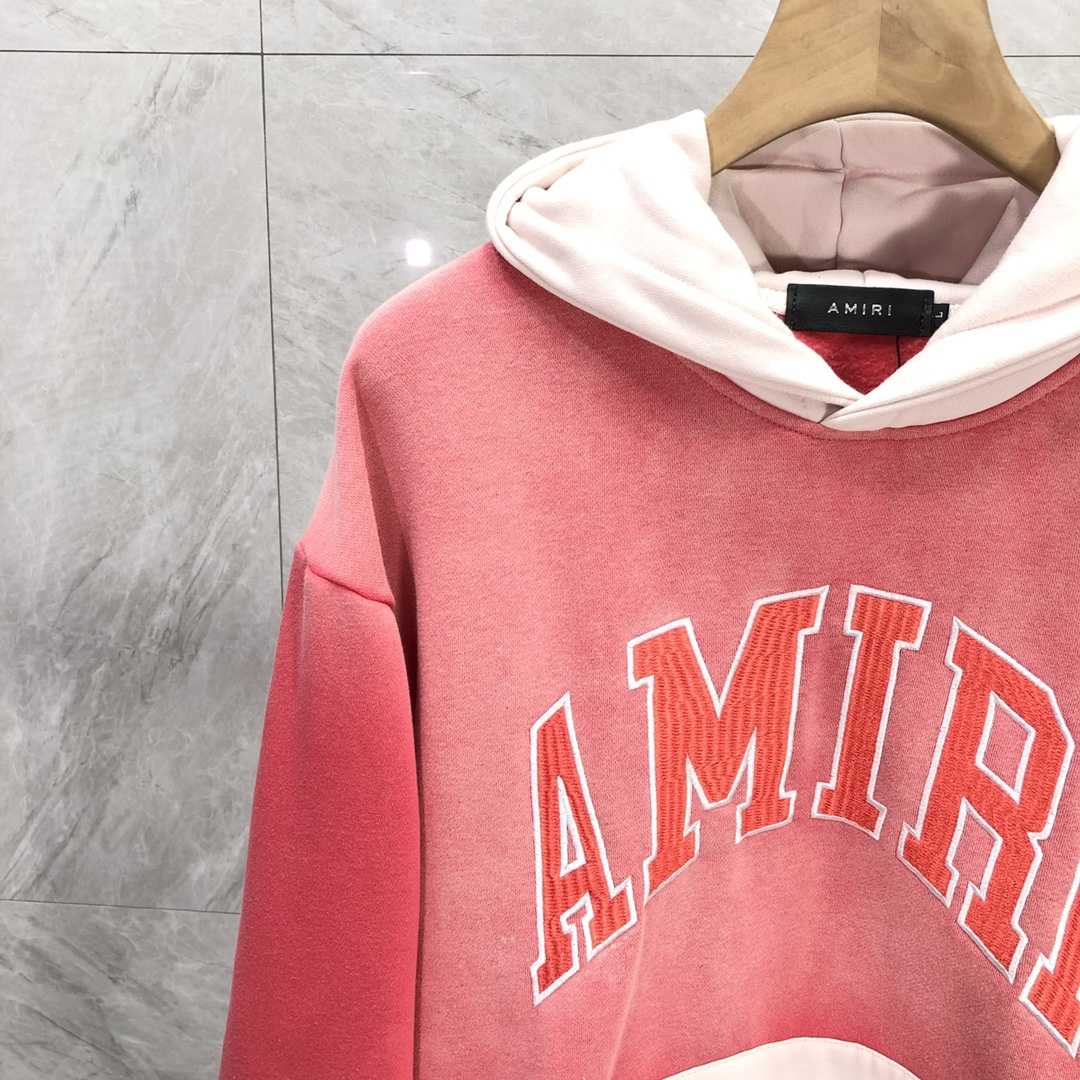 Amiri  Red 'Amiri' Vintage Oversized Hoodie - everydesigner