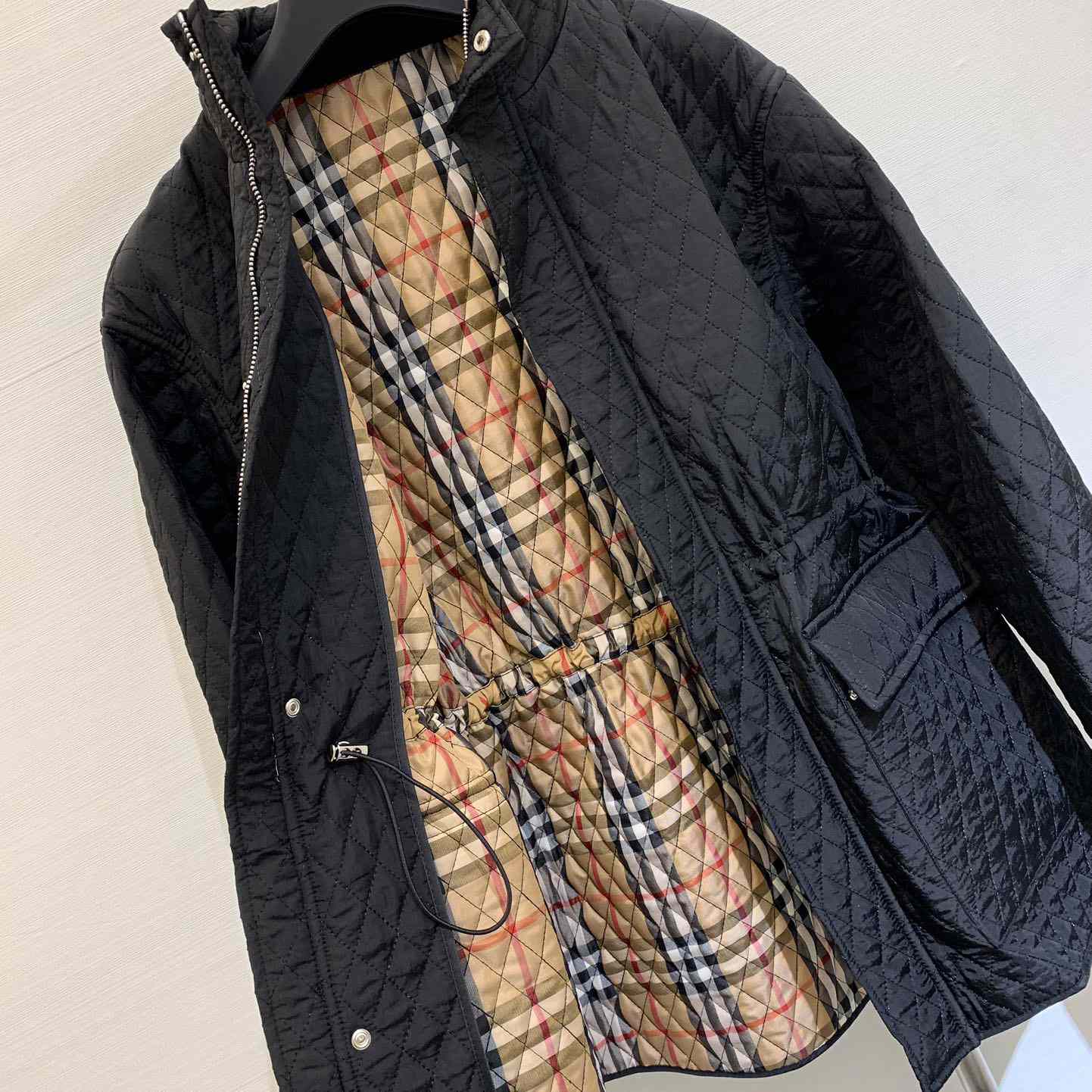 Burberry Check Hood Quilted Nylon Jacket - everydesigner