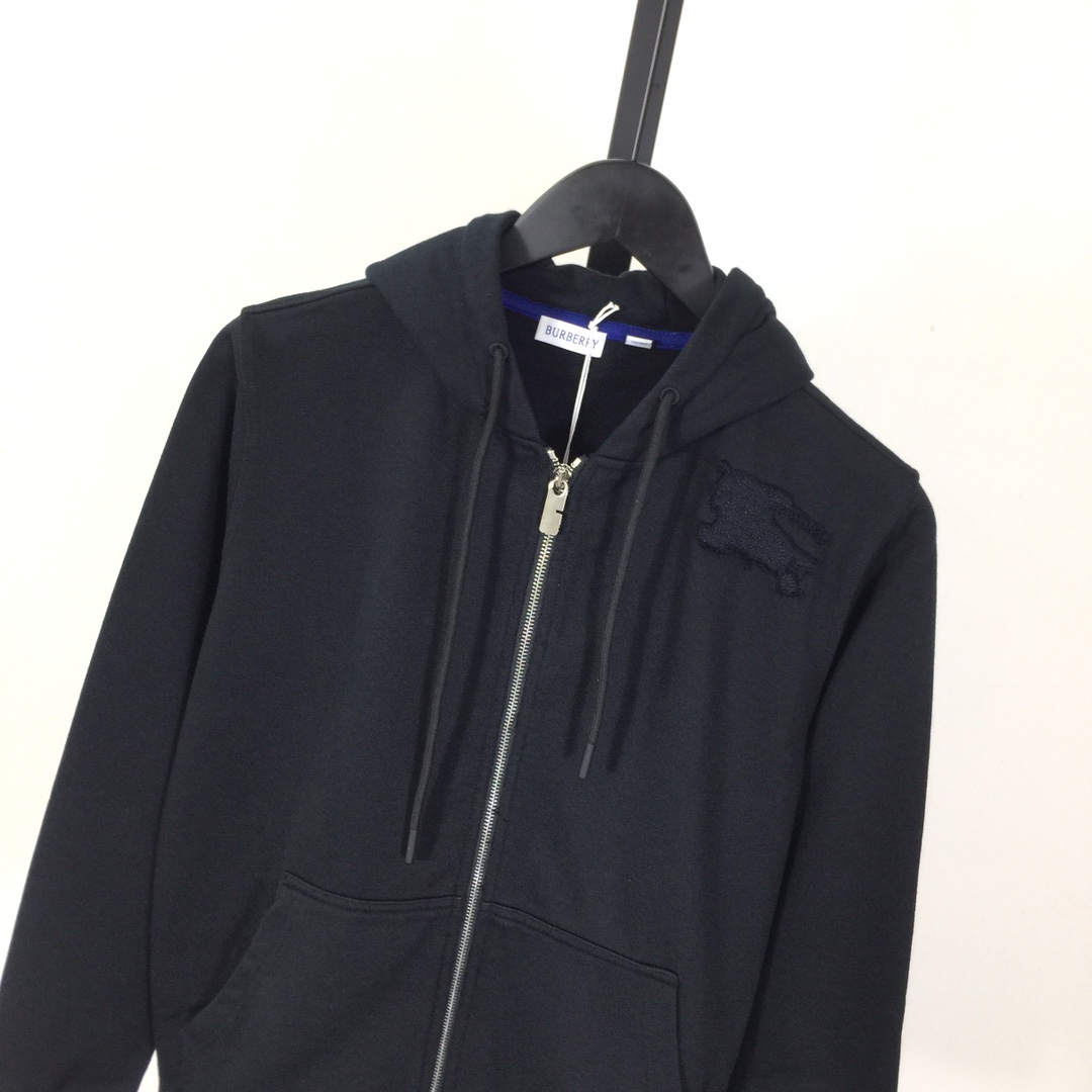 Burberry Ekd Zip-Up Hoodie - everydesigner