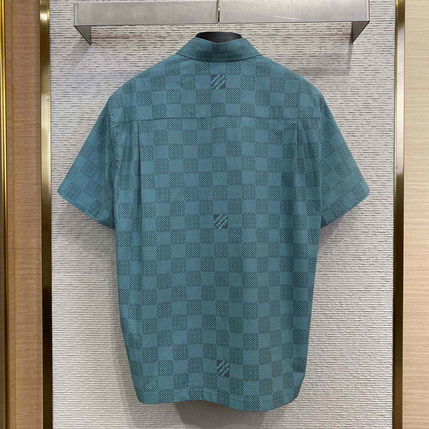 Louis Vuitton Printed Short-Sleeved Cotton Shirt  1AFQXW - everydesigner