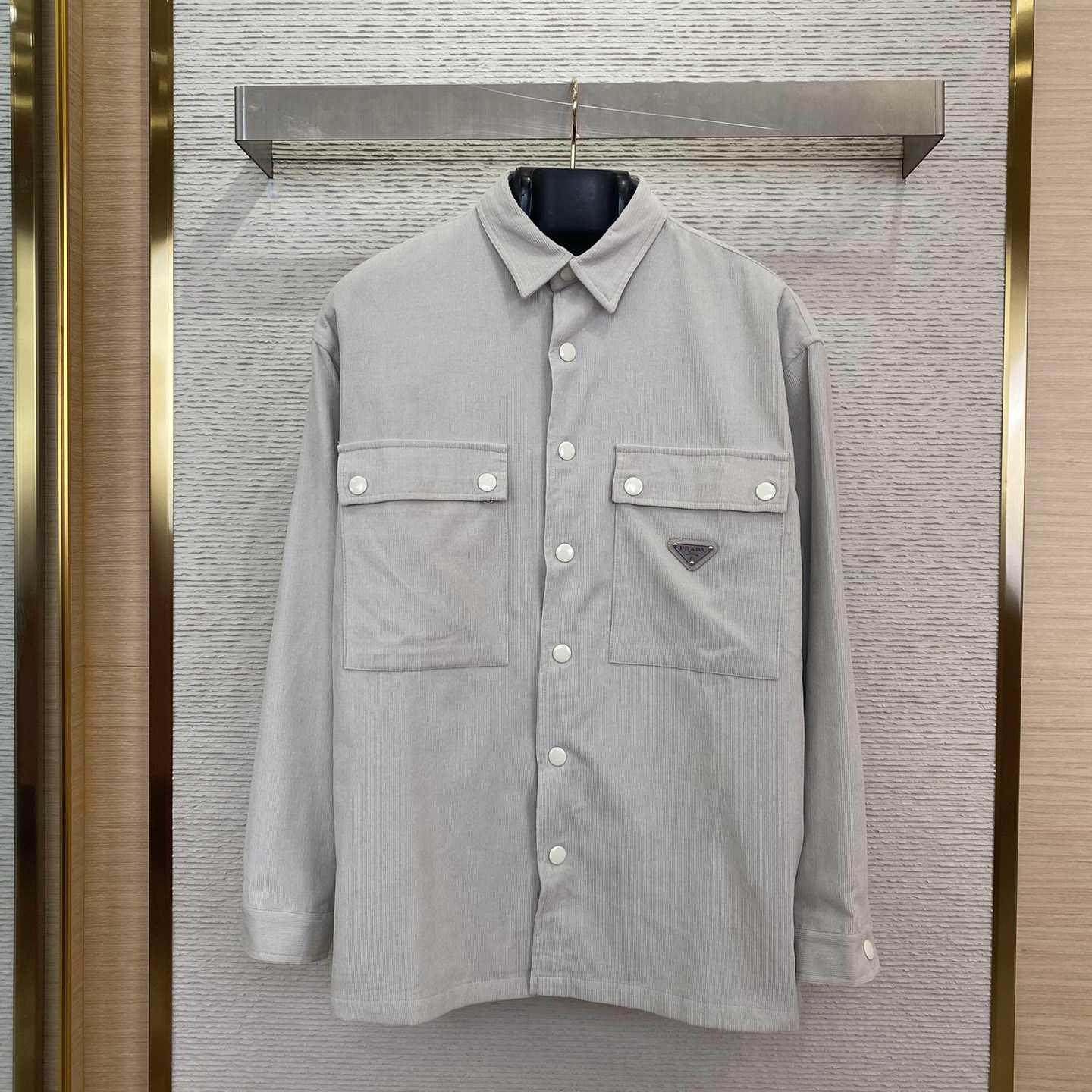 Prada Pinwale Corduroy Shirt - everydesigner