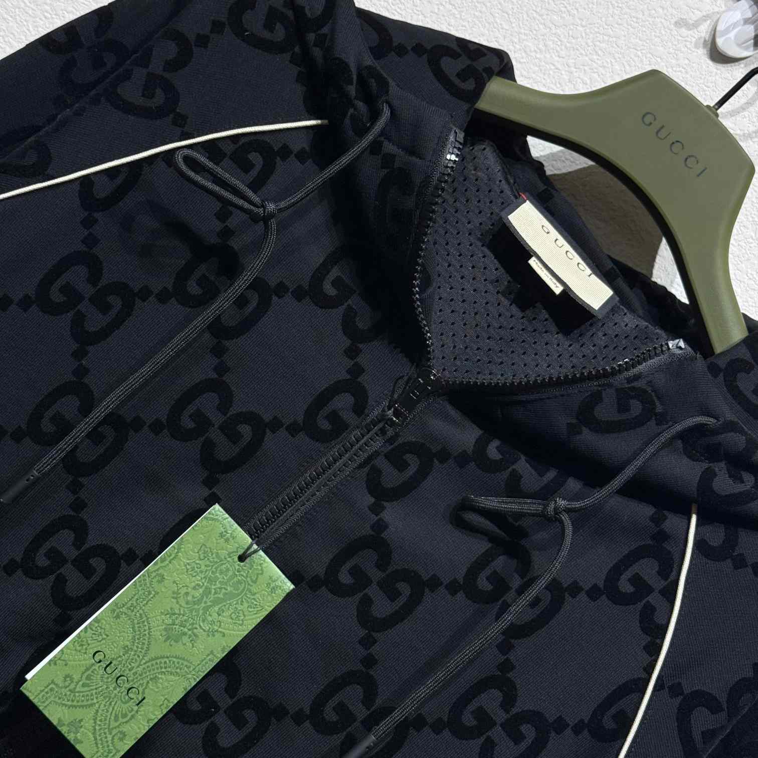 Gucci Jumbo GG Zip Jacket With Web - everydesigner