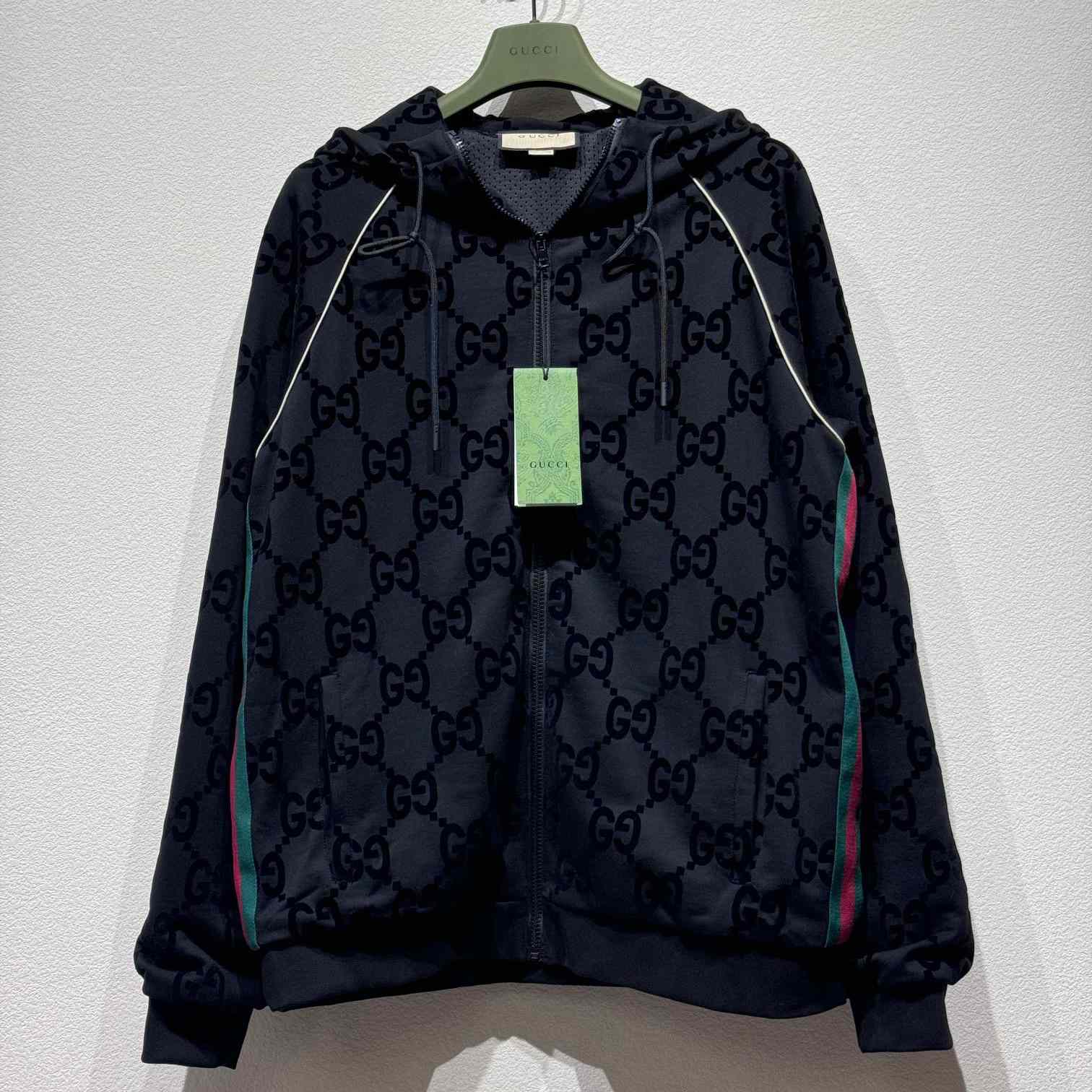 Gucci Jumbo GG Zip Jacket With Web - everydesigner