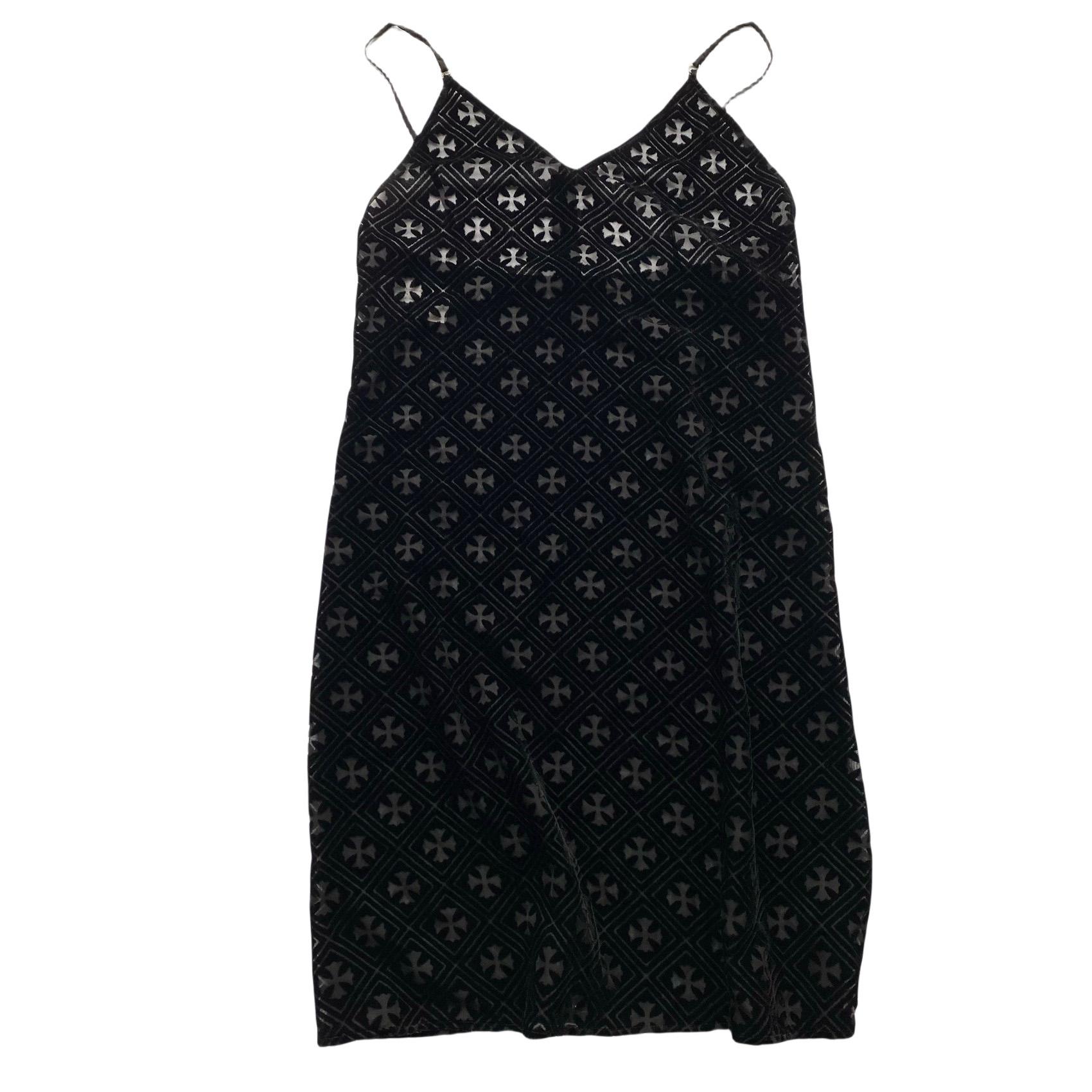 Chrome Hearts Black Velvet Burnout Dress - everydesigner