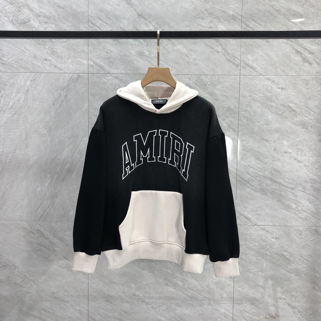 Amiri Black 'Amiri' Vintage Oversized Hoodie - everydesigner