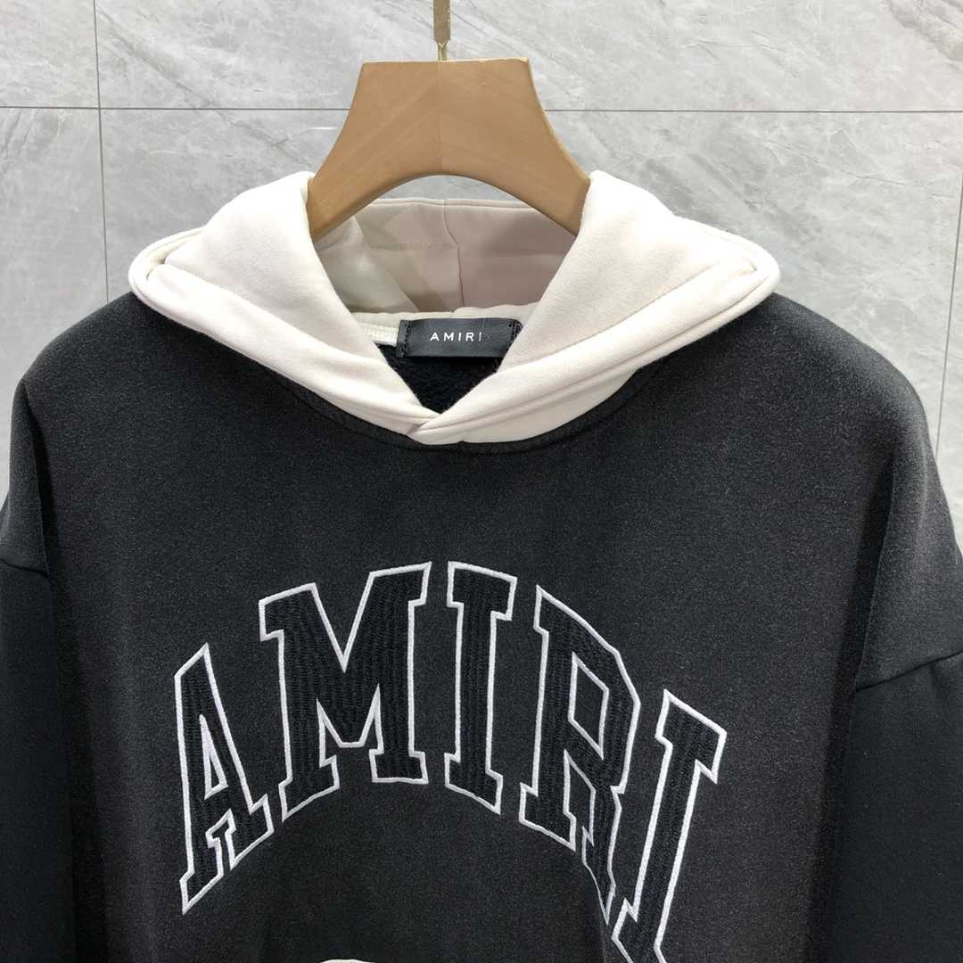 Amiri Black 'Amiri' Vintage Oversized Hoodie - everydesigner