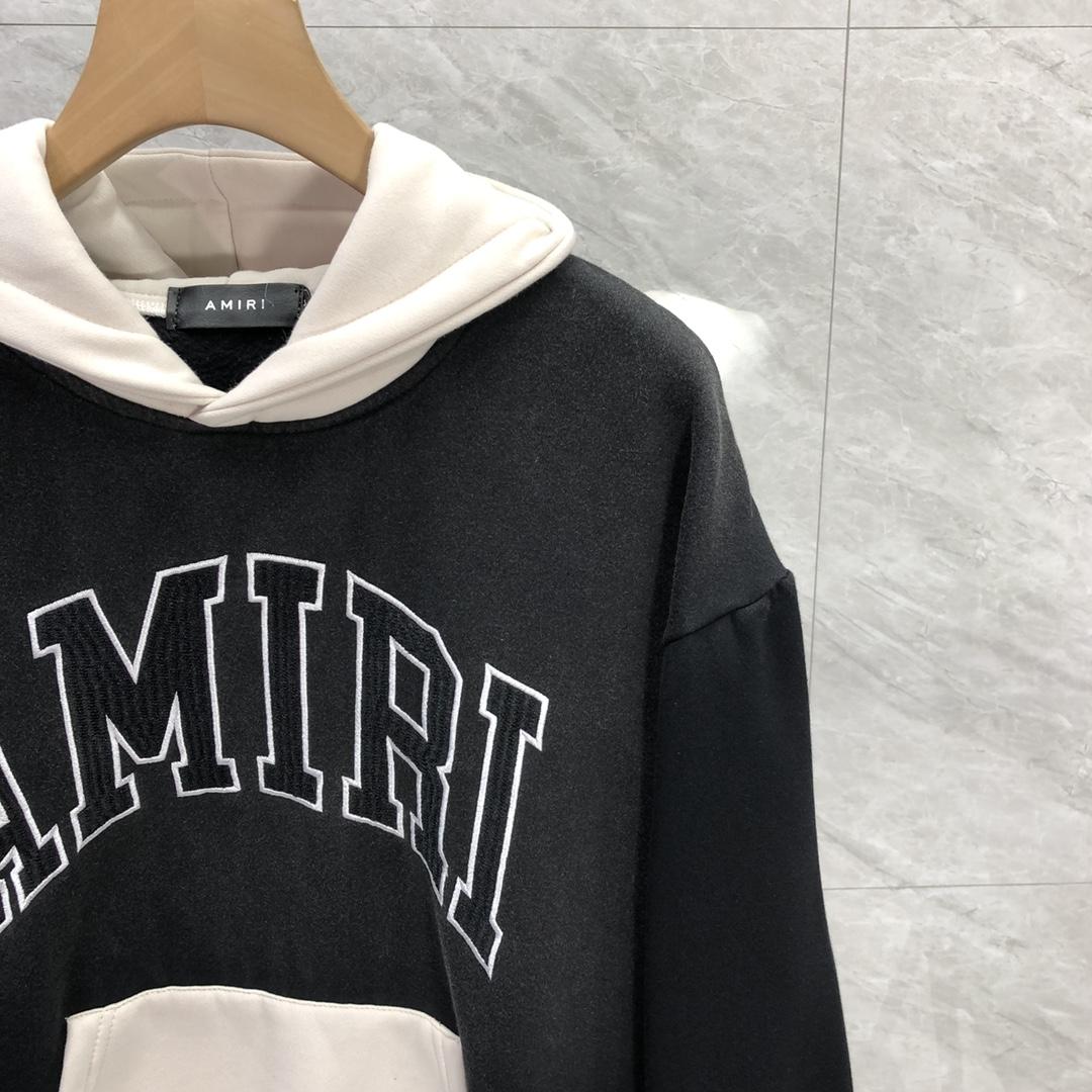 Amiri Black 'Amiri' Vintage Oversized Hoodie - everydesigner