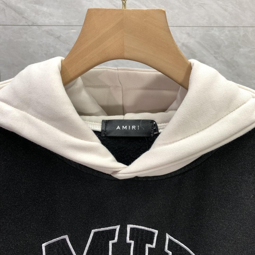 Amiri Black 'Amiri' Vintage Oversized Hoodie - everydesigner