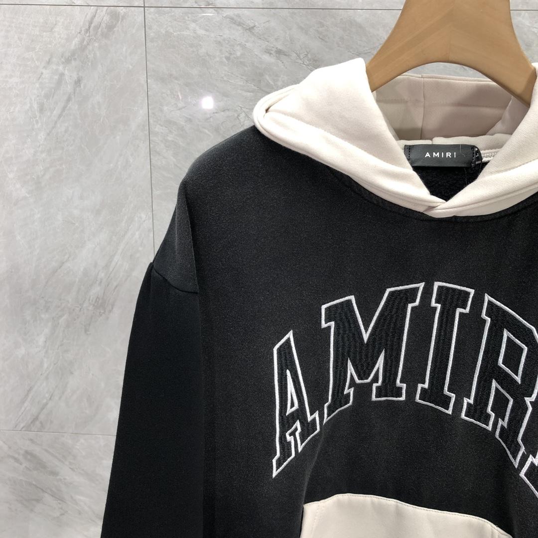 Amiri Black 'Amiri' Vintage Oversized Hoodie - everydesigner