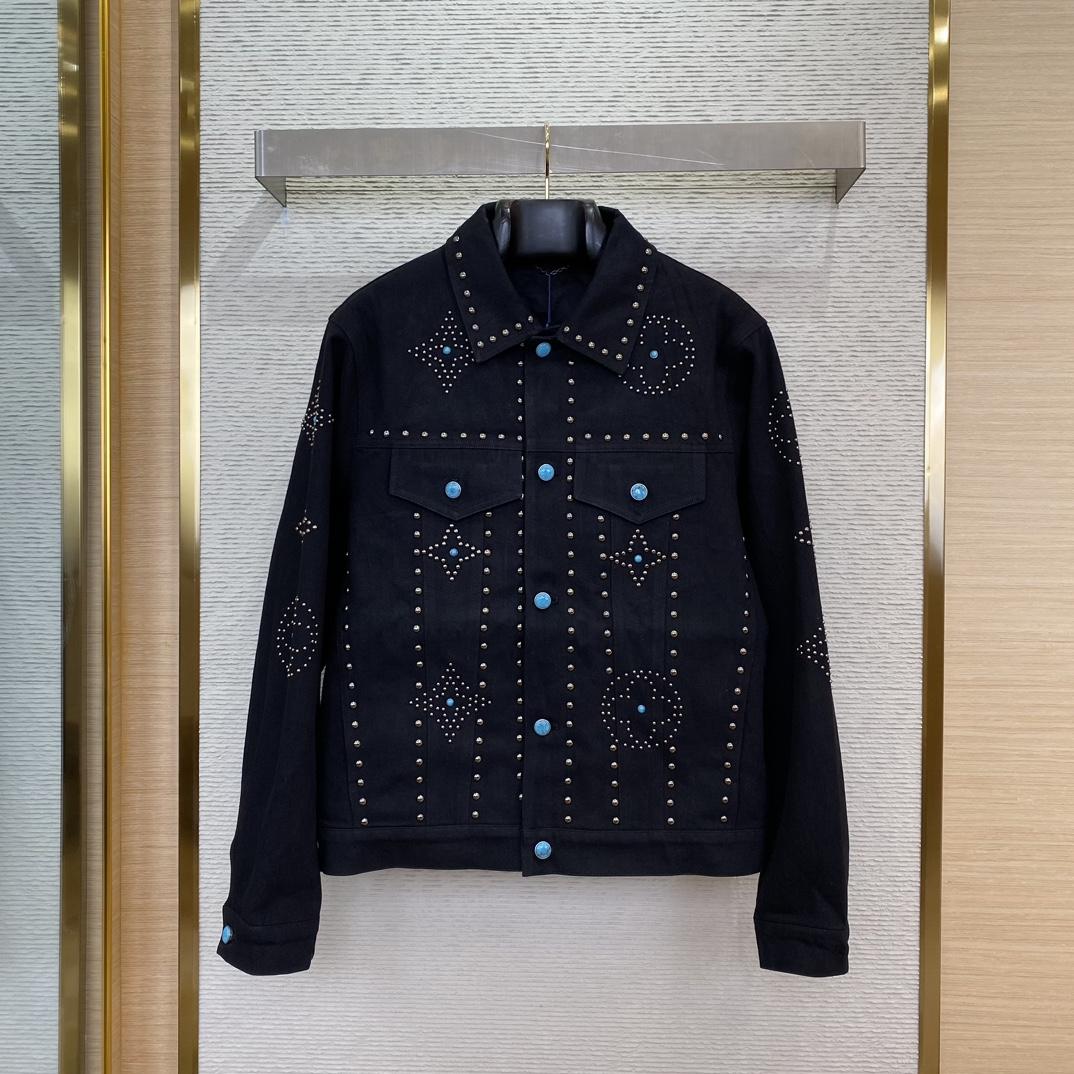 Louis Vuitton Embroidered Denim Jacket   1AFWX5 - everydesigner