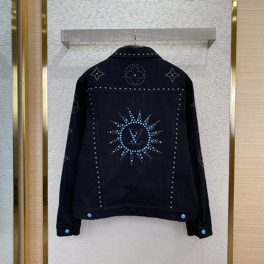 Louis Vuitton Embroidered Denim Jacket   1AFWX5 - everydesigner