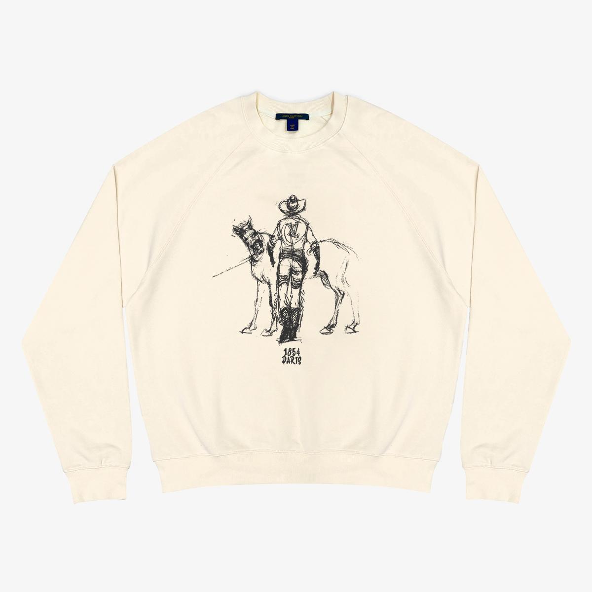 Louis Vuitton Cotton Jersey Crewneck    - everydesigner