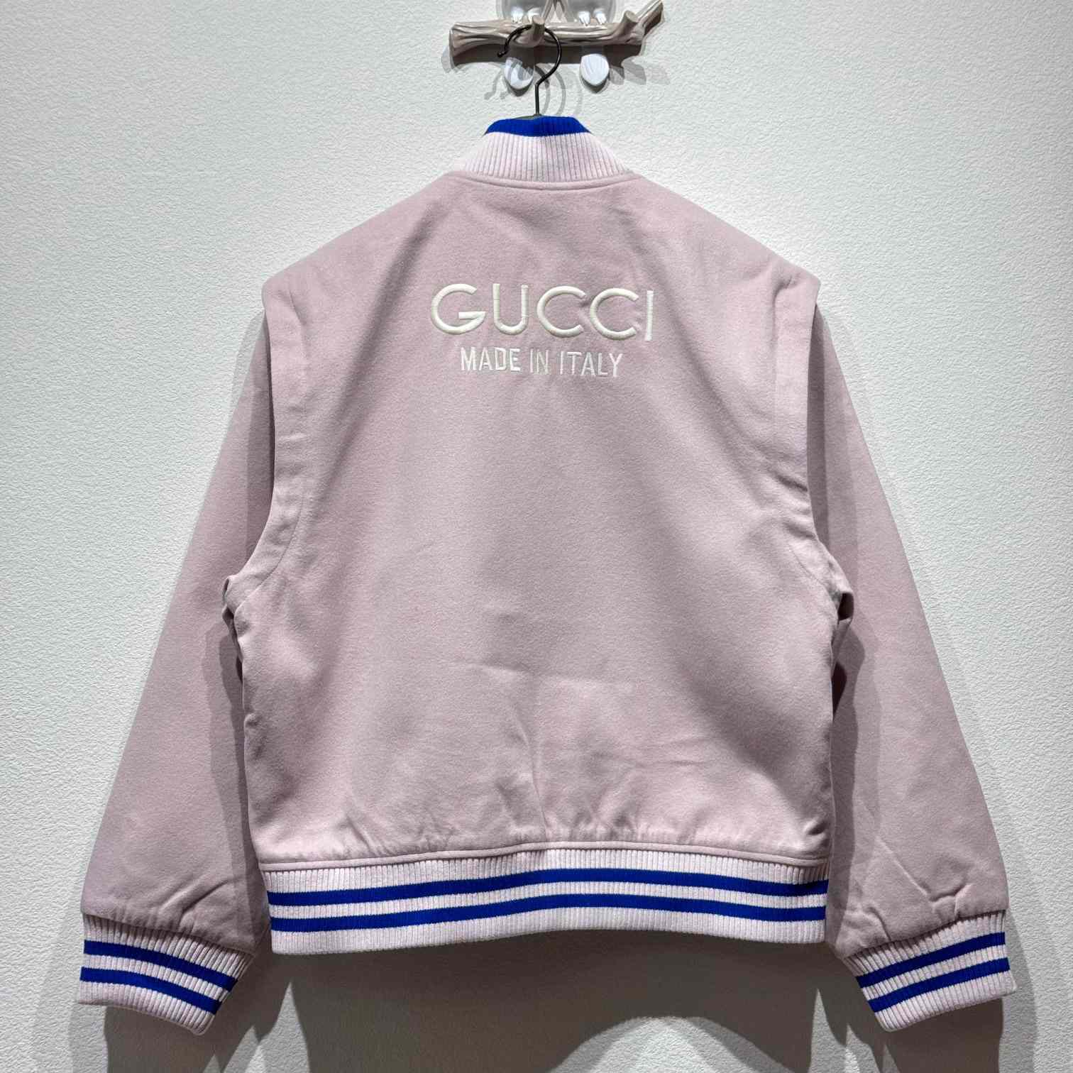 Gucci Logo-embroidered Wool Bomber Jacket - everydesigner