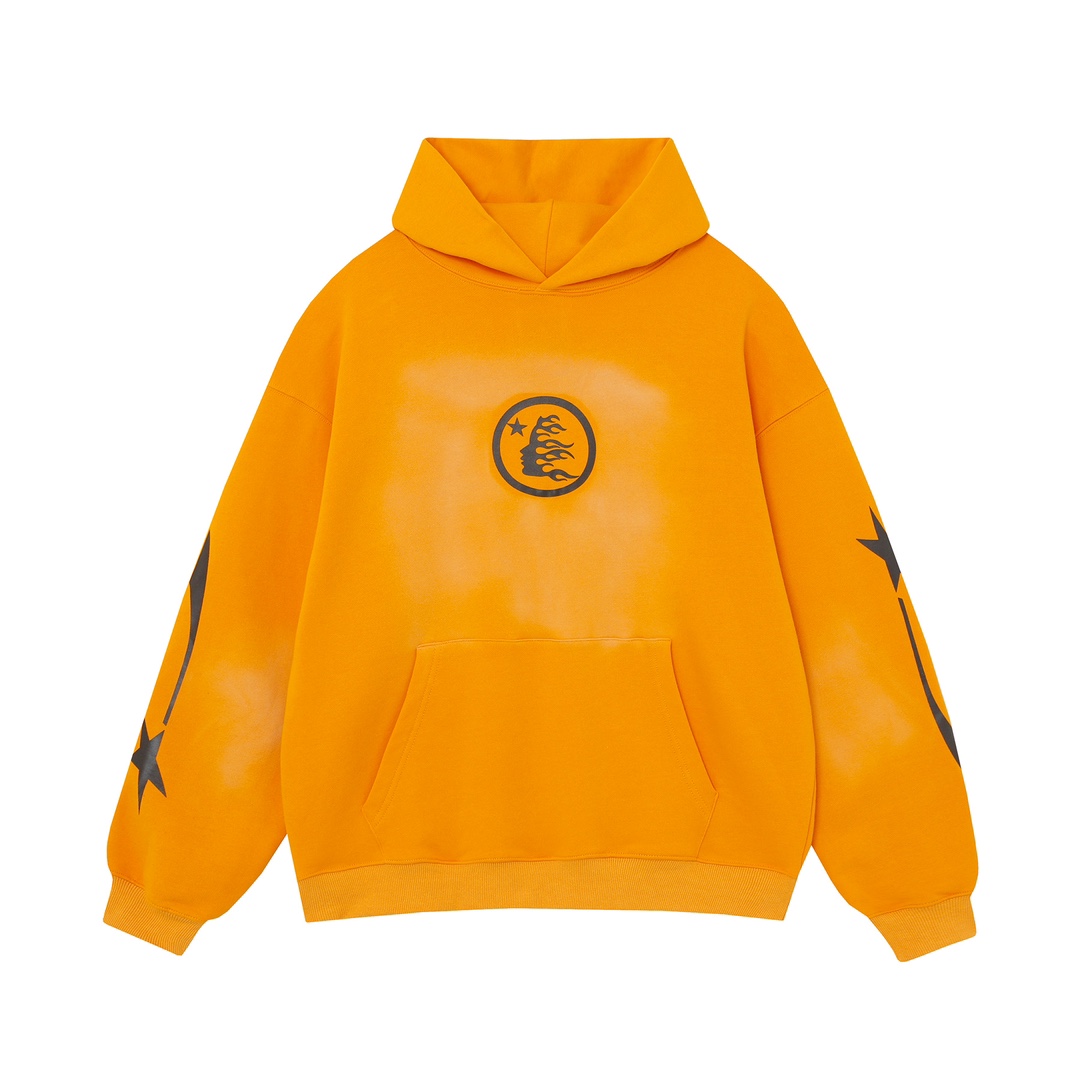 Hellstar Fire Orange Dye Hoodie - everydesigner